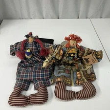 Raggedy Blessings Handmade Folk Art Raggedy Ann Dolls Lot Of 2 