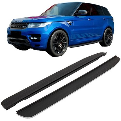 Trittbretter Seitenbrett Set für Range Rover 4 L405 Sport 2 L494 12-22 Schwarz