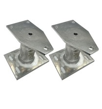 78-83 Malibu 78-87 El Camino Aluminum Bumper Support Shock Brackets Rear Pair