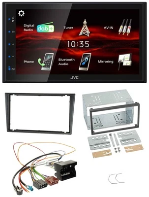 JVC USB Bluetooth MP3 DAB 2DIN Autoradio für Opel Combo C Meriva Corsa C Tigra a - Bild 1 von 4