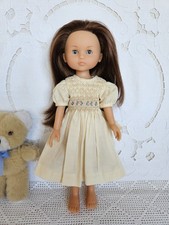 Corolle Doll 2001 ~ Pretty 13" Vinyl Doll ~with Beautiful Handmade Smocked Dress
