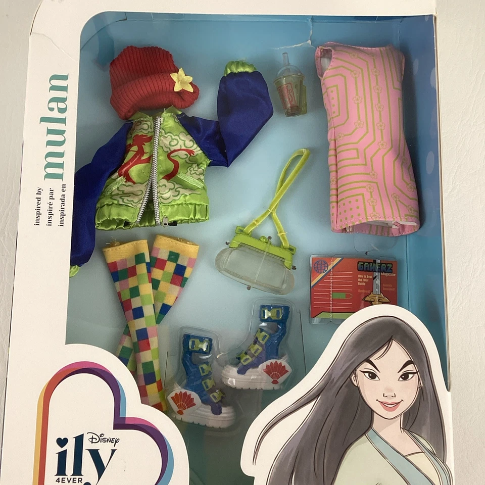 Disney Park ILY 4EVER Mulan Inspirado Moda Paquete Muñeca Ropa Moda Princesa Foto 3 de 4