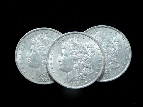 Lot of 3x 1887-O $1 Morgan Silver Dollars - XF Better Date