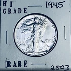 1945 LIBERTY WALKING SILVER HALF DOLLAR HI GRADE U.S. MINT RARE COIN 2503