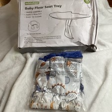 Baby Floor Seat Tray  cover Only Fit Bumbo Brand BPA FREE Blue Dinosaur Stars