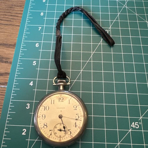 1900s Waltham Vanguard Railroad Pocket Watch Runs