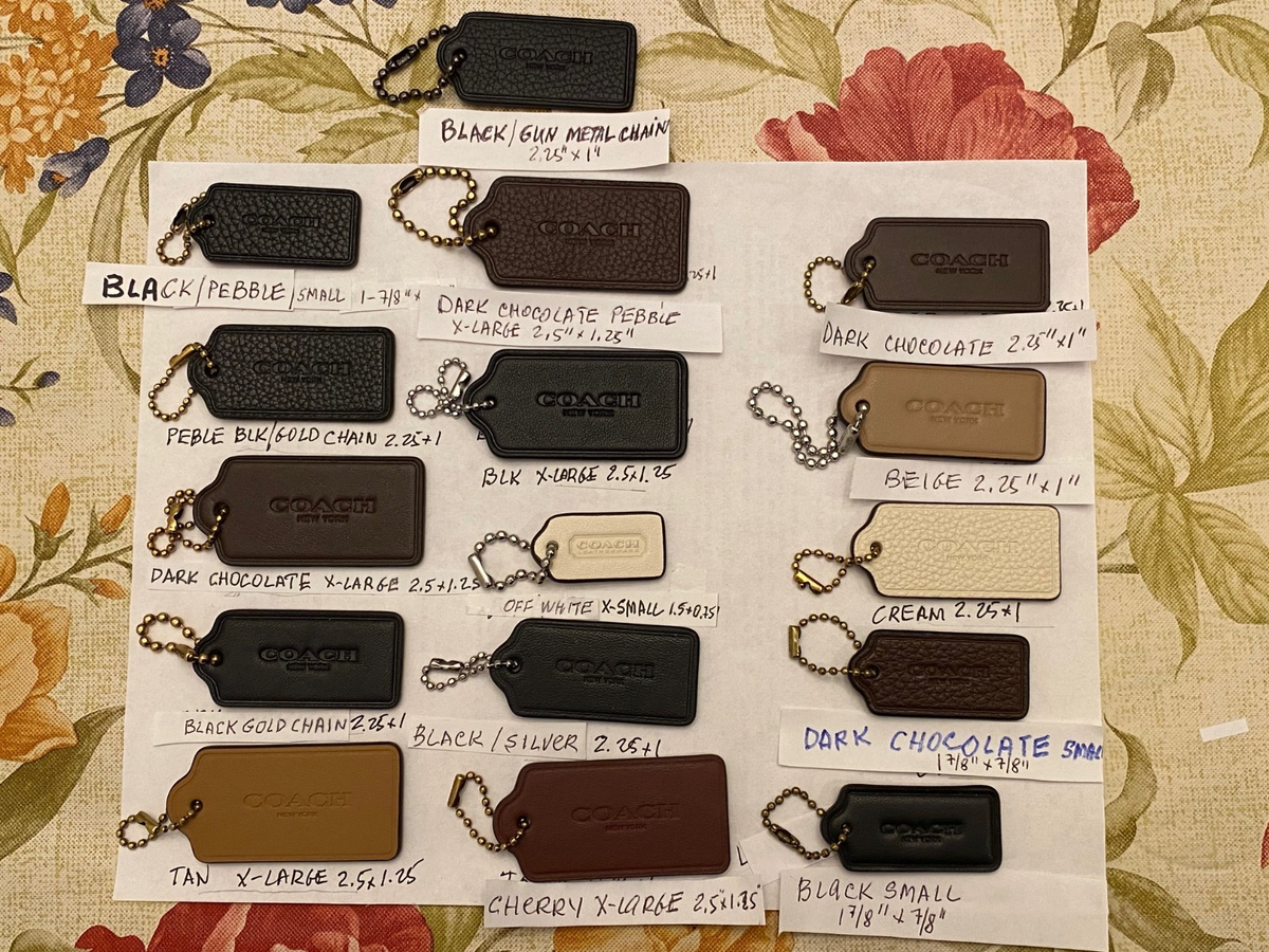 Authentic Coach Handbag Leather Hang Tags Different Colors NEW | eBay