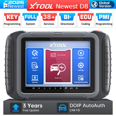 2026 XTOOL D8 Bidirectional OBD2 Scanner All System Diagnostic Tool 38+ Services