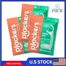 Plackers Micro Mint Dental Floss Picks, 90 Co...