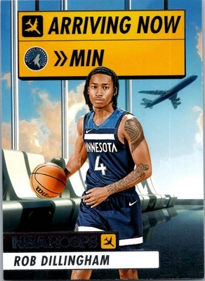 Rob Dillingham RC Rookie - 2024-25 Panini NBA Hoops - Arriving Now #24 - Wolves - Bild 1 von 2