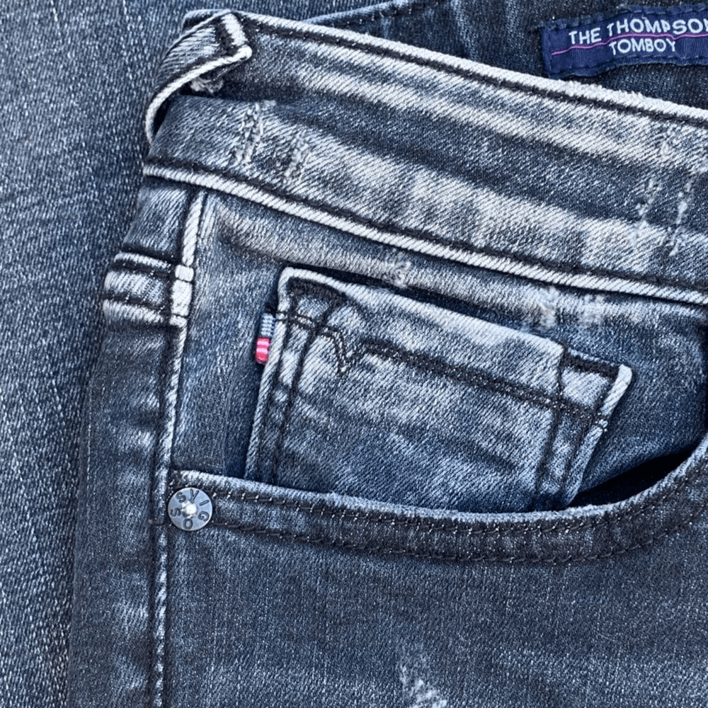 Vigoss Jagger Skinny Jeans Black Distressed Women’s Sz 28 x 27 Medium Wash