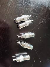 BNC Female to RCA Male Connector Coax Cable Adapter Converter CCTV Camera Lot X5