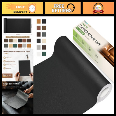 Self-Adhesive Leather Repair Tape Patch 16''x80'' for Couches, Car Seats, Furnitur