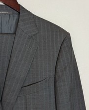Ermenegildo Zegna Trofeo 600 Gray Stripe Suit Size 38 Short 283