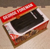 George Foreman 25800 Small Health Fit Grill, Griddle, Toastie Maker - Black