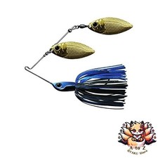 NEW Deps B Custom Double Wheelow Spinnerbait 5/8oz Snubbull Black #22