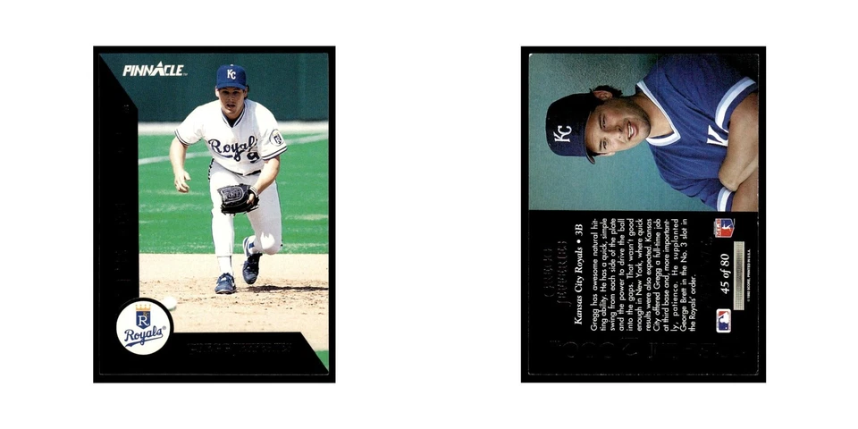 Gregg Jefferies 1992 Pinnacle Team 2000 #45 Kansas City Royals Baseball Card NM - Image 3 of 3