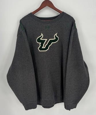 Under Armour USF Bulls Sweatshirt 3XL Gray ColdGear Crewneck Pullover Loose Fit