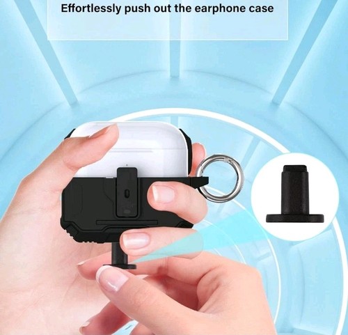 Kedoo pour Airpods Pro 2ème Génération Coque Charge Sans Fil Pro 2 (2022) Noir - Photo 7 sur 7