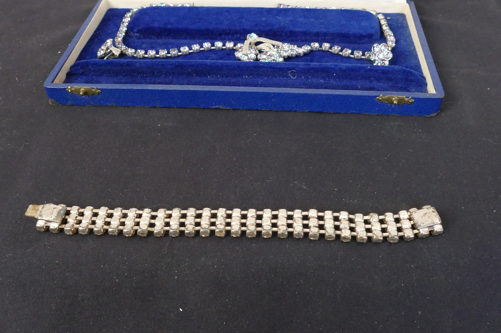 Gorgeous Unsigned Multicolor Rhinestone Bracelet … - image 7