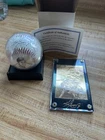 Ken Griffey Jr 22K Gold Card and Signed Baseball Replica w/ Authenticity HOF