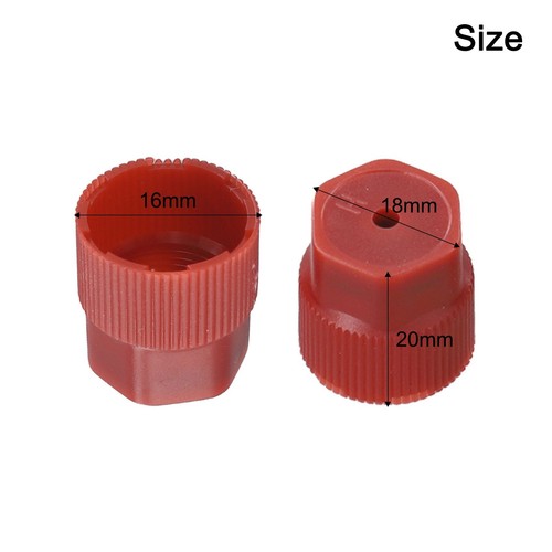 10Pcs Red & Blue Cap Set for R134a 13mm & 16mm AC System Charging Ports - Picture 11 of 12