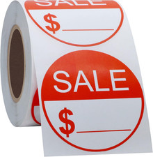 Sale Stickers 2 Inch round Labels Sale Price Label Self-Adhesive Discount Sticke