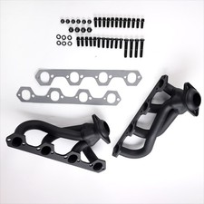 For 87-95 Ford Bronco Mild Steel Black Coating 1.5 Shorty Exhaust Header Kit For 87-95 Ford Bronco Mild Steel Black Coating 1.5 Shorty Exhaust Header Kit