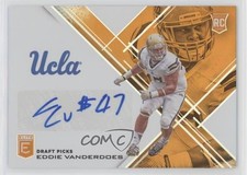 2017 Panini Elite Draft Picks Aspirations Orange Eddie Vanderdoes #241 Auto no9