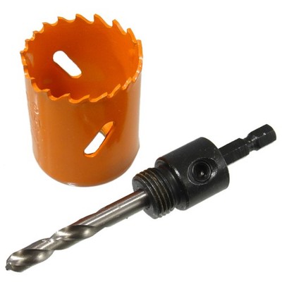 Lochsäge Ø 40 mm HSS Bi-Metall Bohrkrone Dosenbohrer mit Aufnahme für Trockenbau
