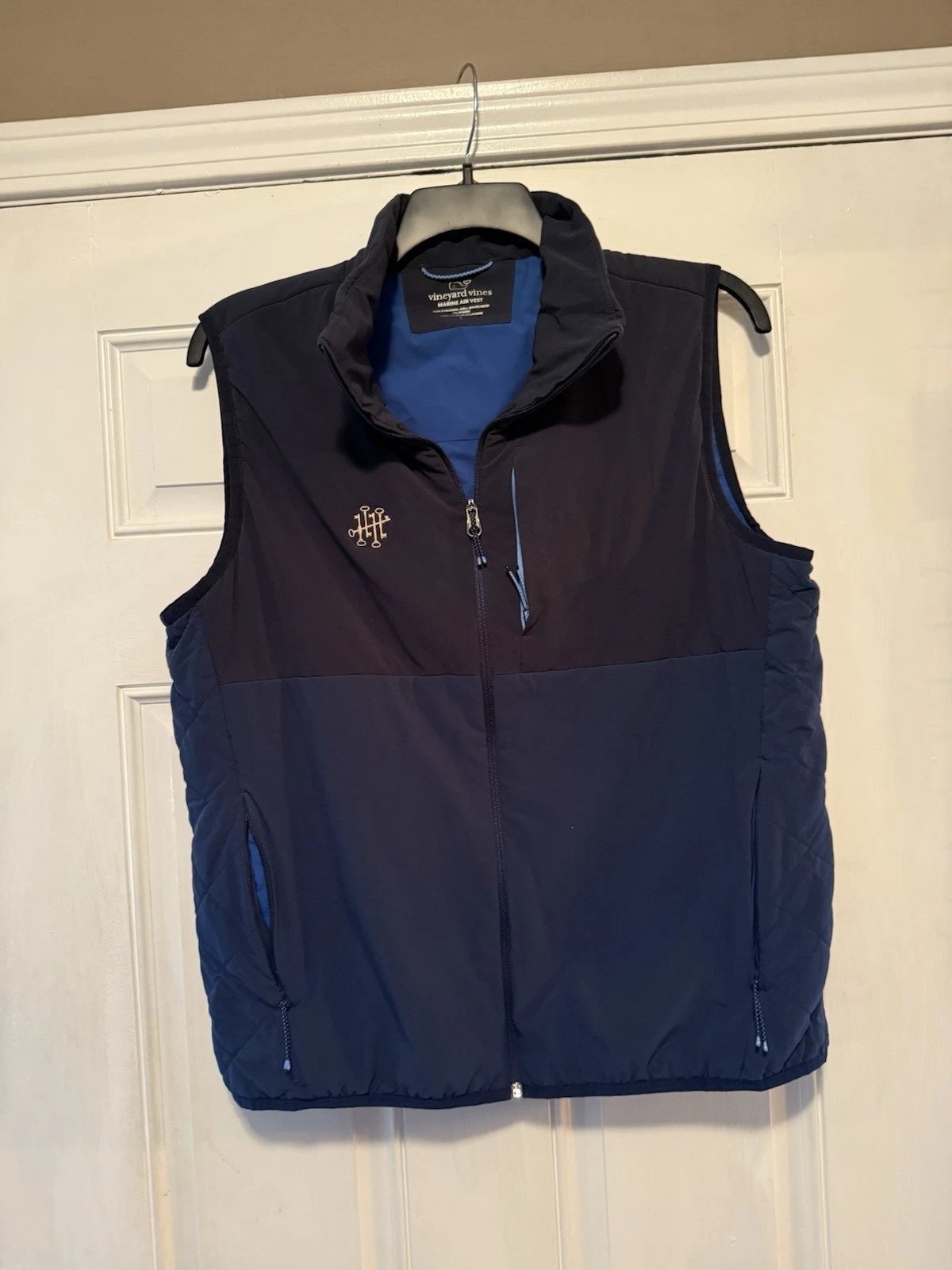 Vineyard Vines Mens Full Zip Marine Air Insulated Vest Size Large