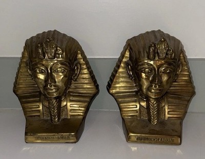 Egyptian Brass Bookend Pair