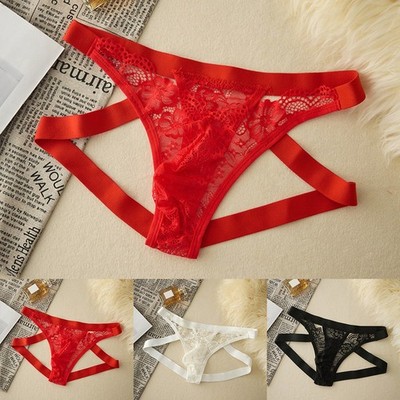 Sexy Herren G-String Ausbuchtung Beutel Unterwäsche Ausbuchtung Beutel Stretch Einfarbig