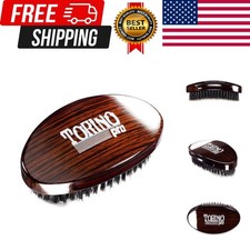 Torino Pro Wave Palm Brush by - Medium Curve 360 Waves Multi-Purpose Brush