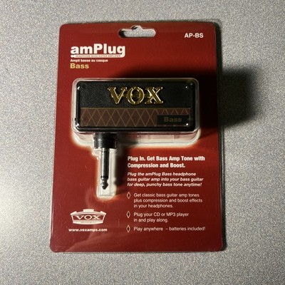 VOX amPlug Bass AP-BS Headphone Guitar Amplifier AUX Input Battery