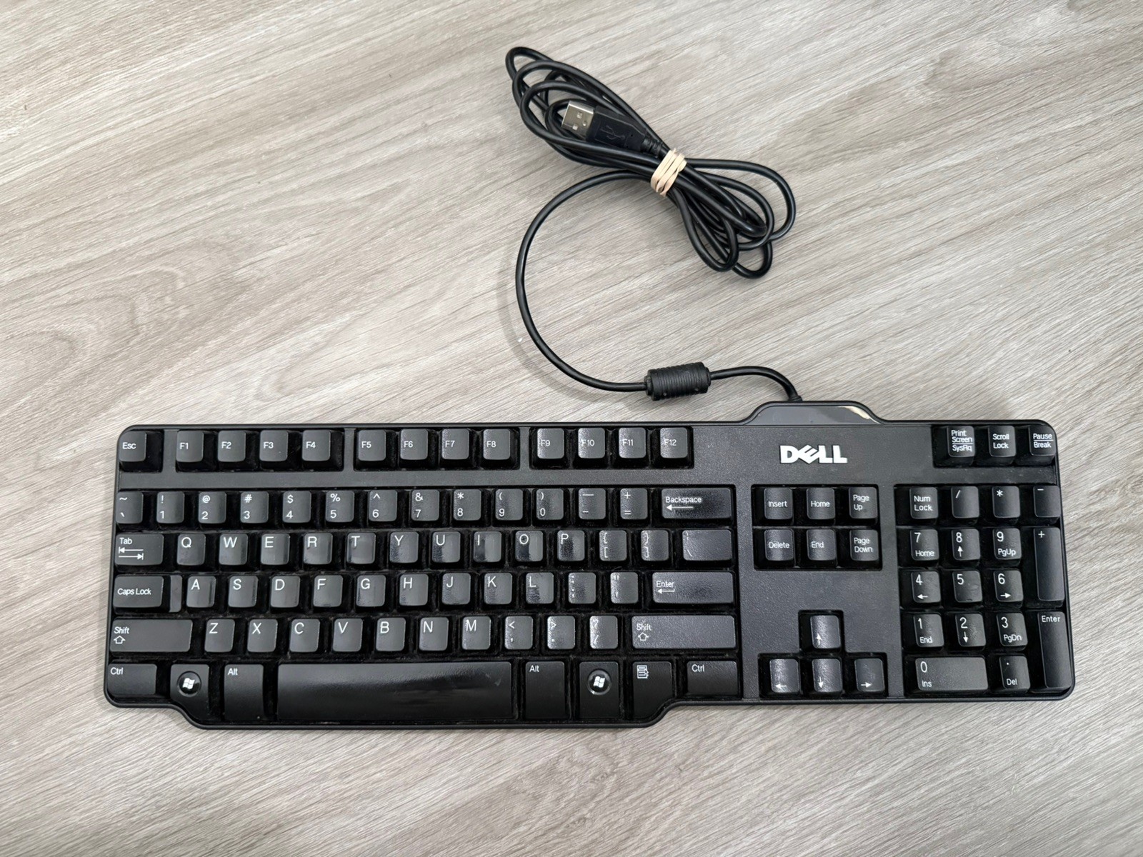 Dell SK-8115 Standard Wired Keyboard - Black - Keypad - Tested - USB Connection