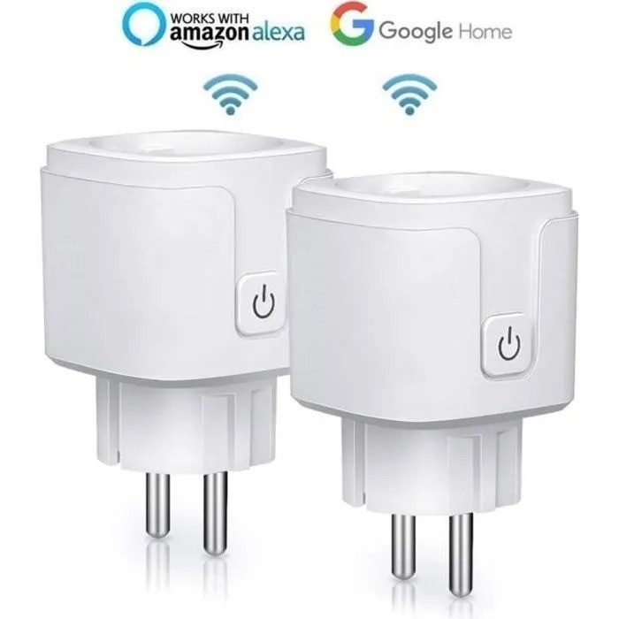 Prise connectée WiFi 16A programmable via Smart Life pour automatisme domestique