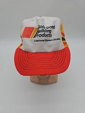 VTG Gold Bond Building Products Mesh Trucker 3 Side Stripes Snapback Cap Hat