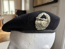 Sammler, Barrett Bundeswehr Panzer,  schwarz mit Abzeichen  TOP von 1979