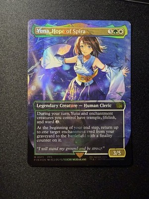 Yuna, Hope of Spira (Borderless) (Chocobo Track Foil) Final Fantasy Foil