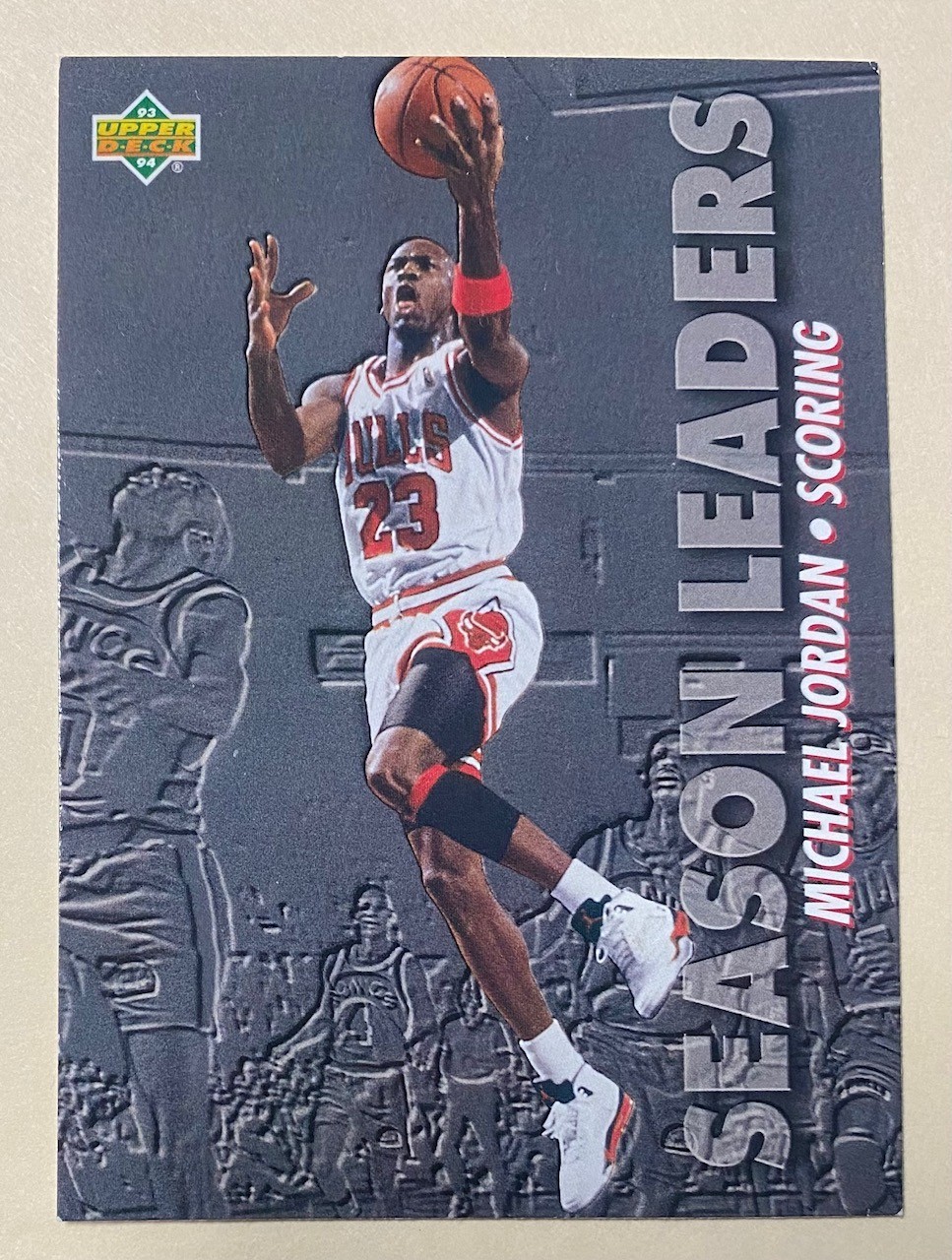 Michael Jordan Upper Deck 1993-94 #166 Season Leaders