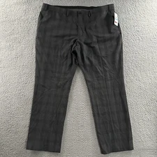 Perry Ellis Portfolio Mens Pants Gray 44x30* Tech Suit Precision Polyester Blend