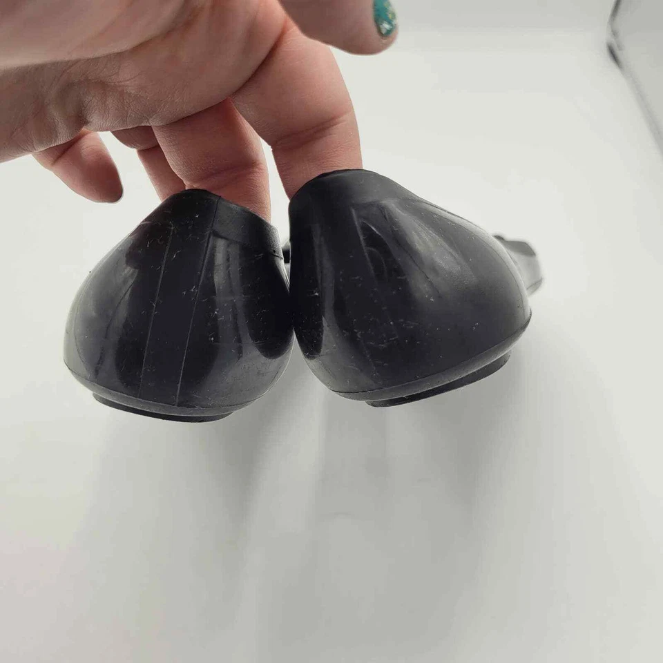 Y2K J. Crew 黑色果冻装饰水钻芭蕾平底鞋女式 8 码 — 第 4/4 张图片