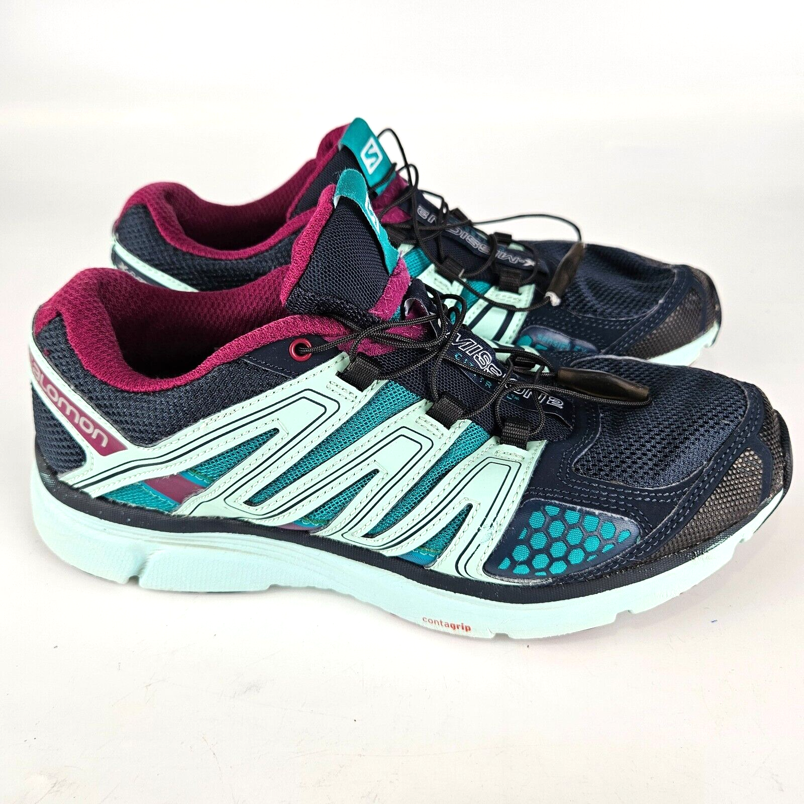 Sneakers da donna blu Salomon X Mission 2 City Trail Running verdi taglia 7 5