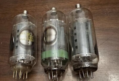 Lot Of 3 - Strong Used 36MC6 Hamm Radio Vintage amplifier vacuum tubes
