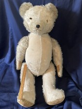 1930s 36 Knickerbocker Mohair Bear, Handsewn Nose, Velvet Pad, Glass Eye