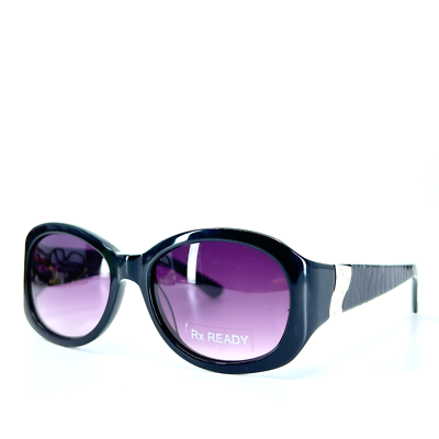 Unbranded FM13011 Sunglasses Womens Black Round Gradient  display picture 3