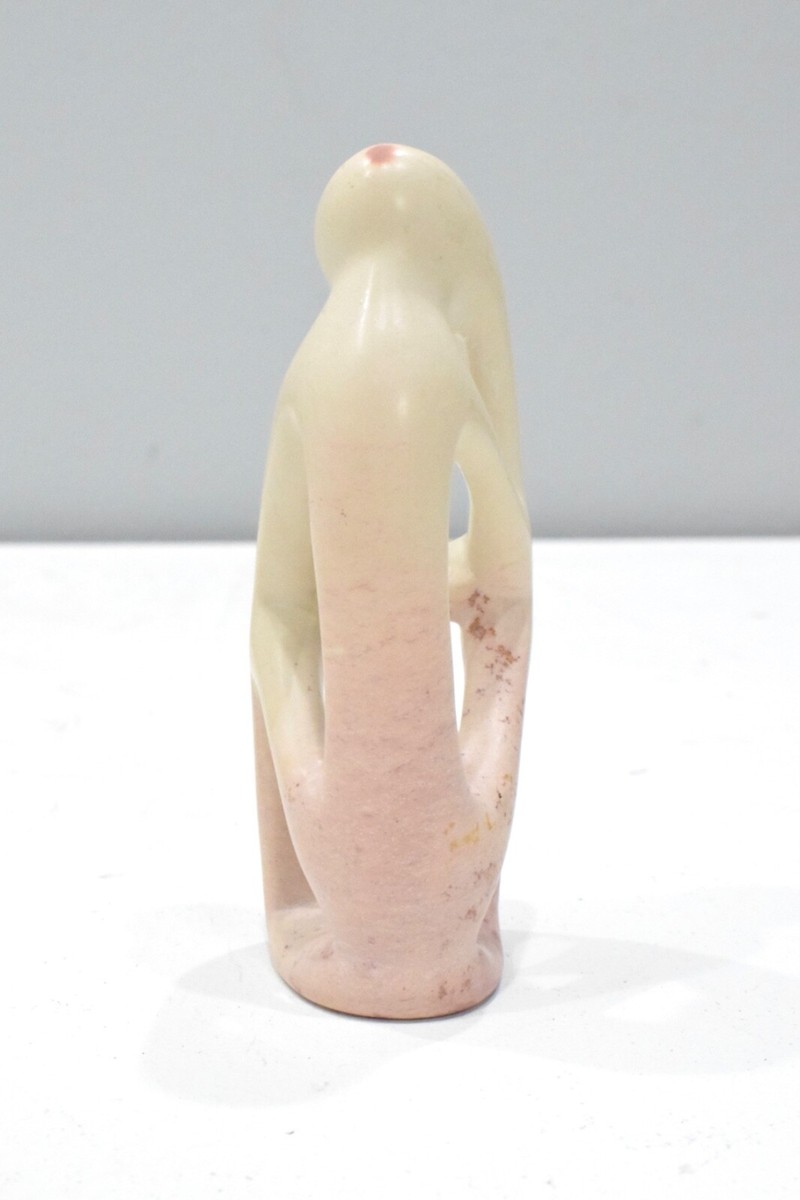 African Soapstone Carved Thinker Sculpture Kenya | eBay