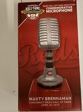 Marty Brennaman Cincinnati Reds 2020 SGA Hall of Fame  Microphone