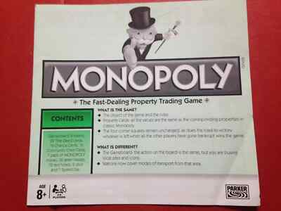 2012 Oxford Edition Monopoly Edition Anleitung / Regelheft